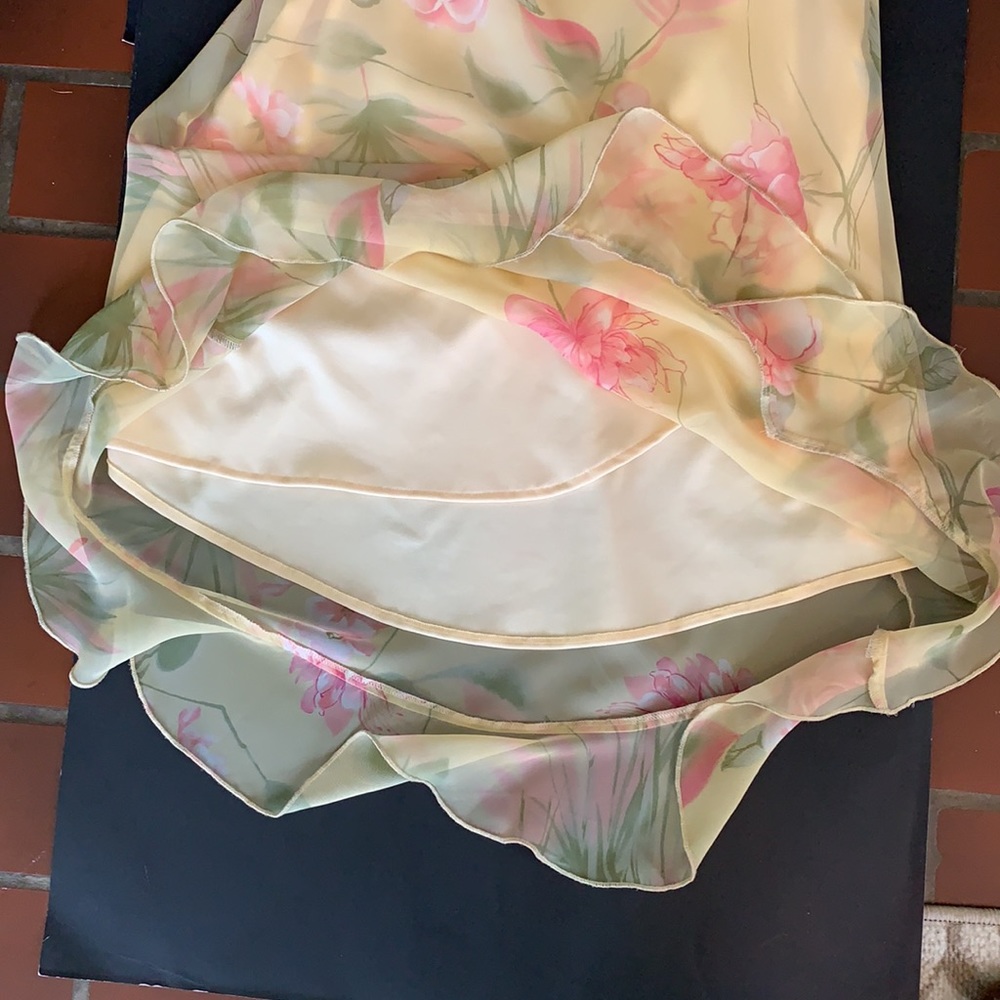 Delicate Look -Floral Maxi Lined Sleeveless Dress - Picture 4 of 9